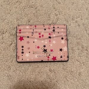 Kate Spade Pink Star Card Holder